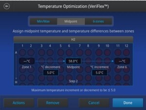 屏幕截图:VeritiPro PCR仪设置中间温度 屏幕截图:VeritiPro PCR仪设置中间温度