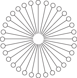 Depiction of a detergent micelle Depiction of a detergent micelle
