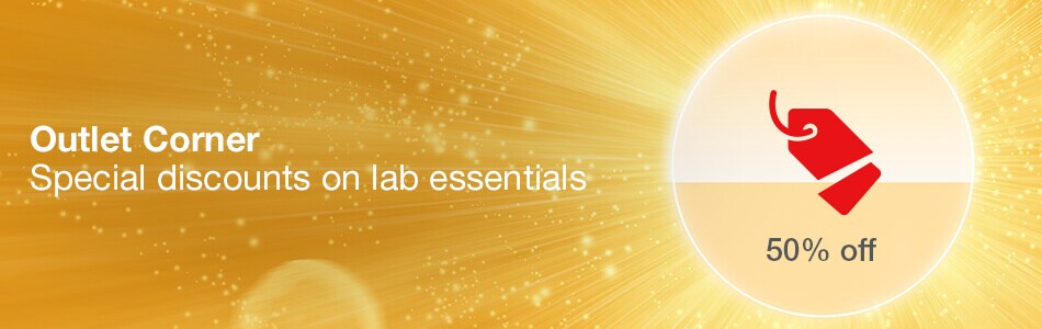 Outlet Corner: Special discounts on lab essentials Outlet Corner: Special discounts on lab essentials