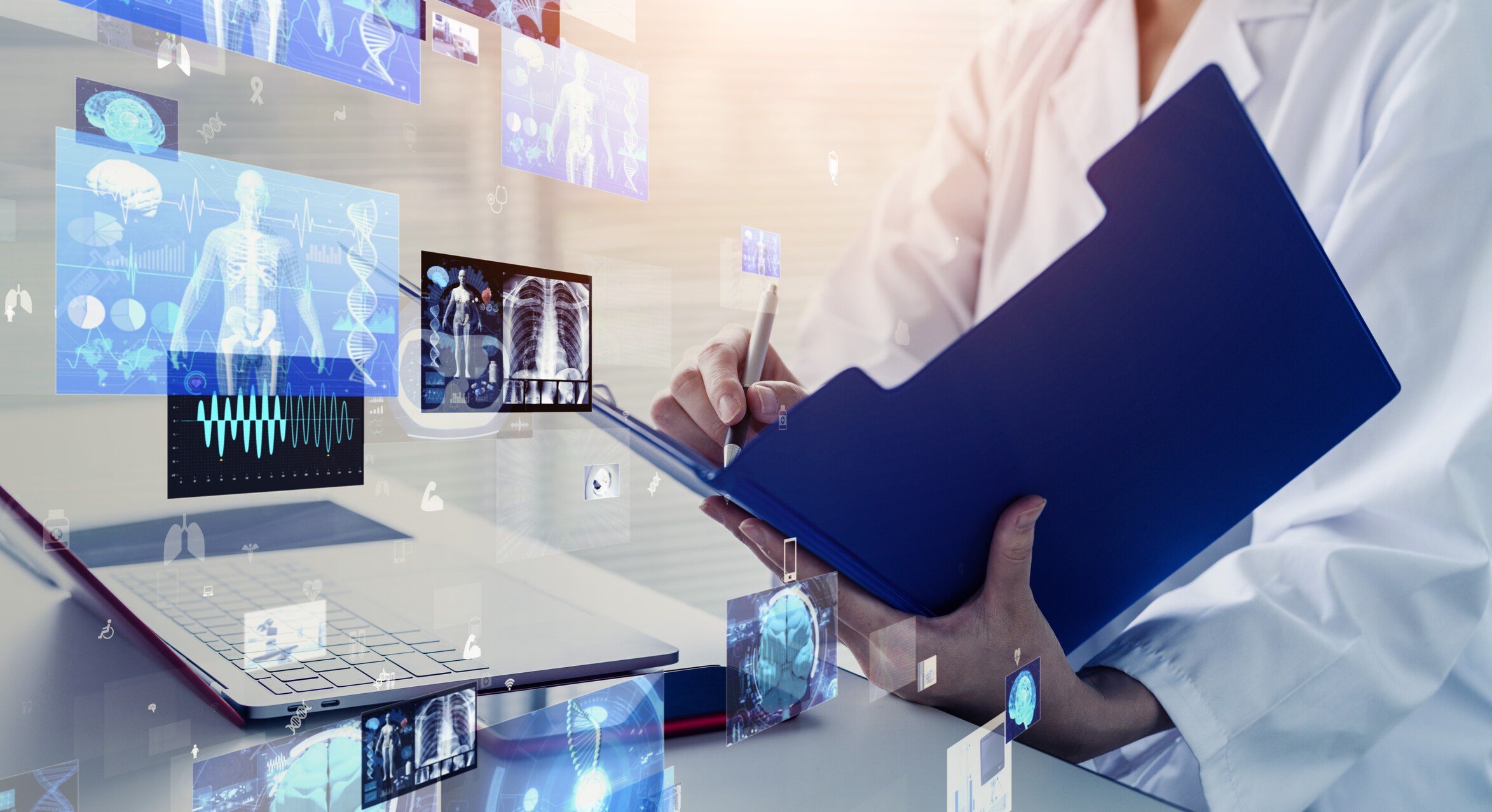 Essential 3 – Training A woman interpreting and summarizing different data sets