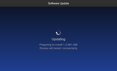 Updating screen Updating screen