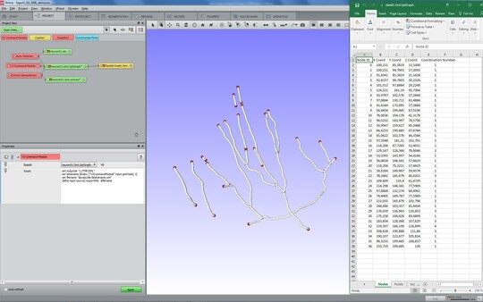 Export Spatial Graph to MS Excel CSV Document