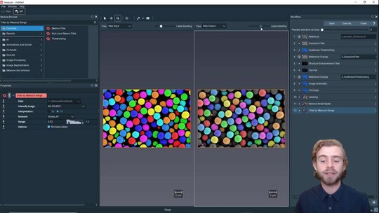 How to Create a Particles Segmentation Recipe in Avizo2D Software