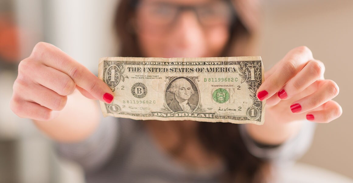 One dollar buyout decorative